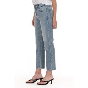 NEW Fidelity | Jimi Cropped Boyfriend Jeans in Breaker large sz 28 - fits 29